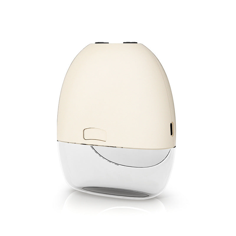 White and beige humidifier on a white background