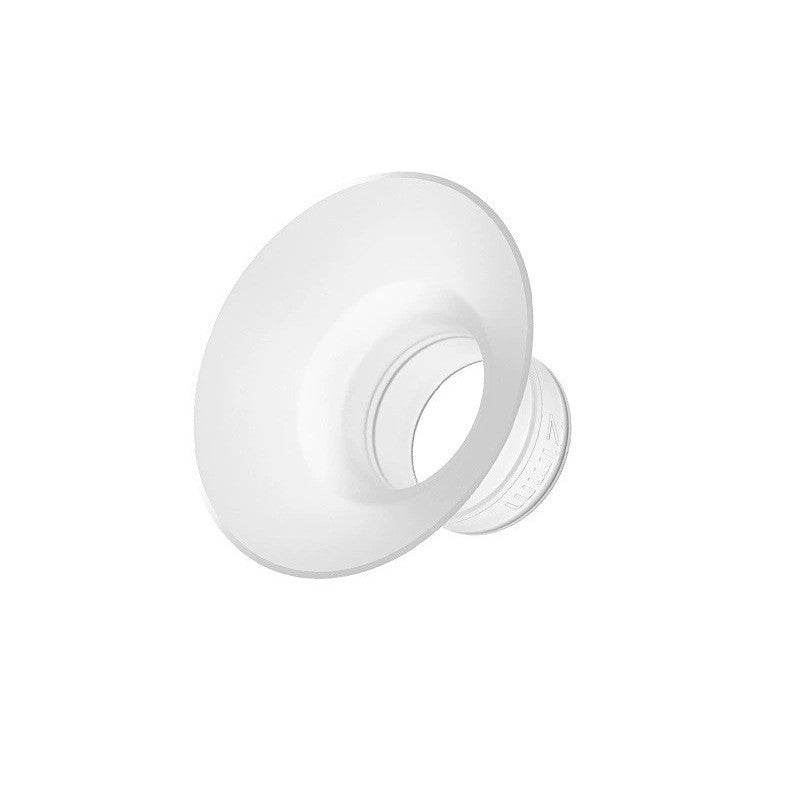 White plastic wheel on a white background
