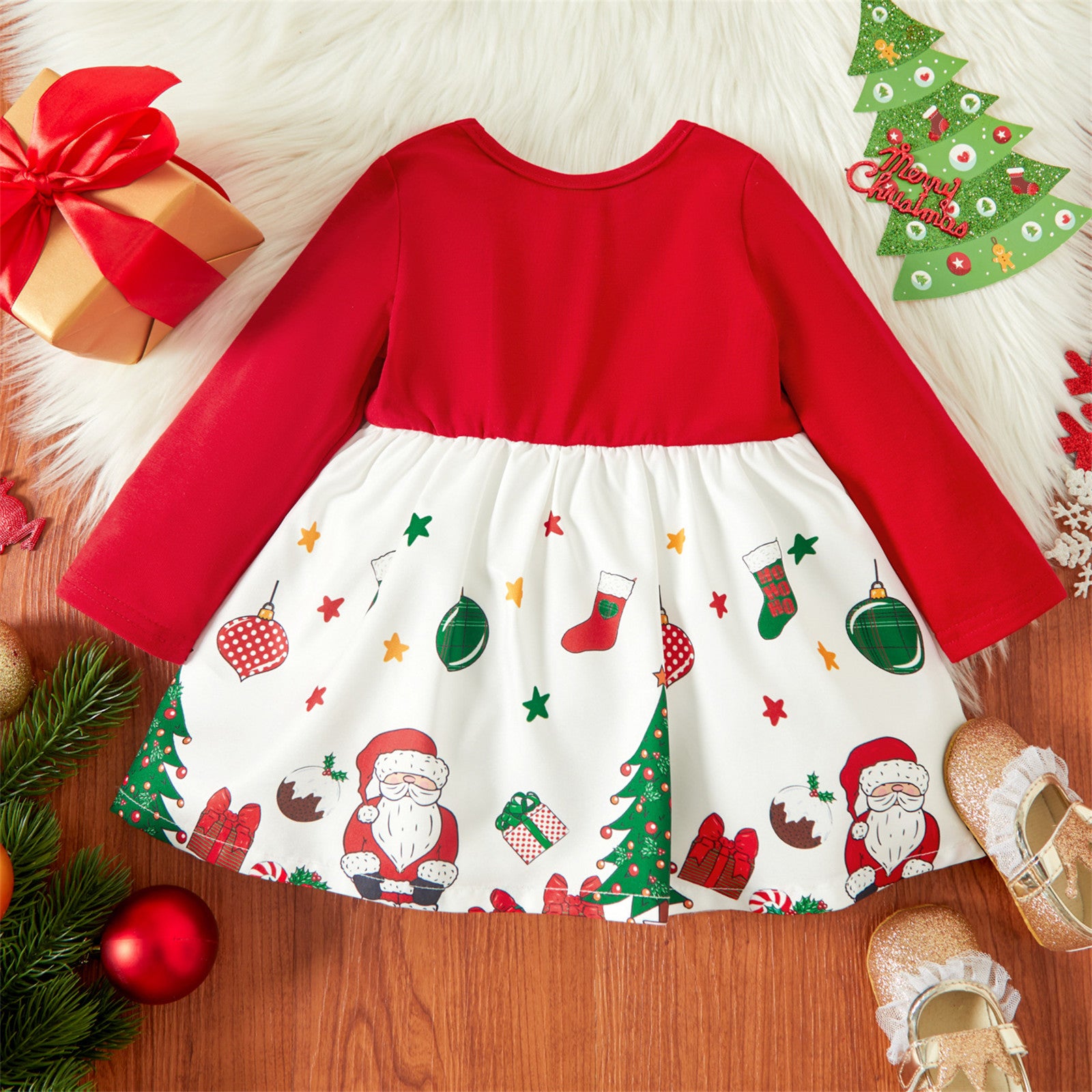 Pat Pat Christmas Baby Dress Girl Clothes New Born Infant