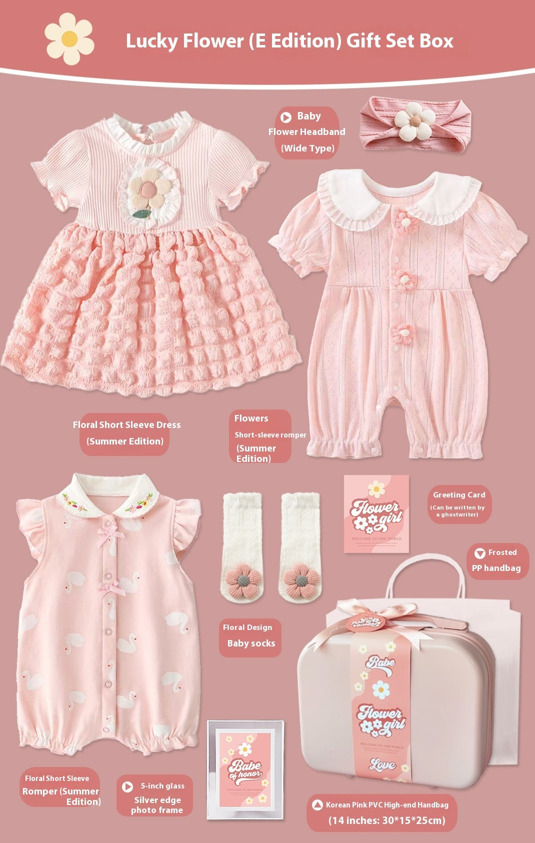 Baby Gift Package Baby Girl Little Princess Flowers