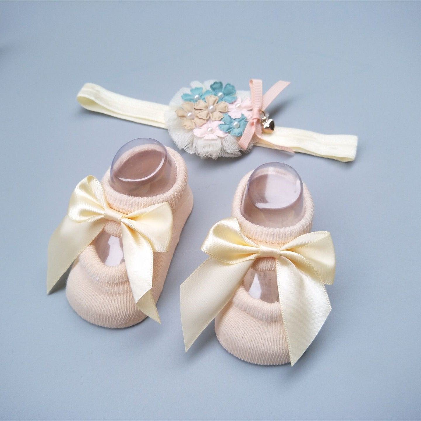 New Baby Girl Socks Headband Gift Box