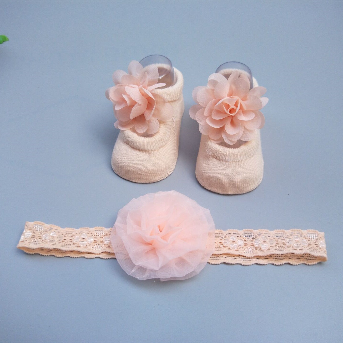 New Baby Girl Socks Headband Gift Box