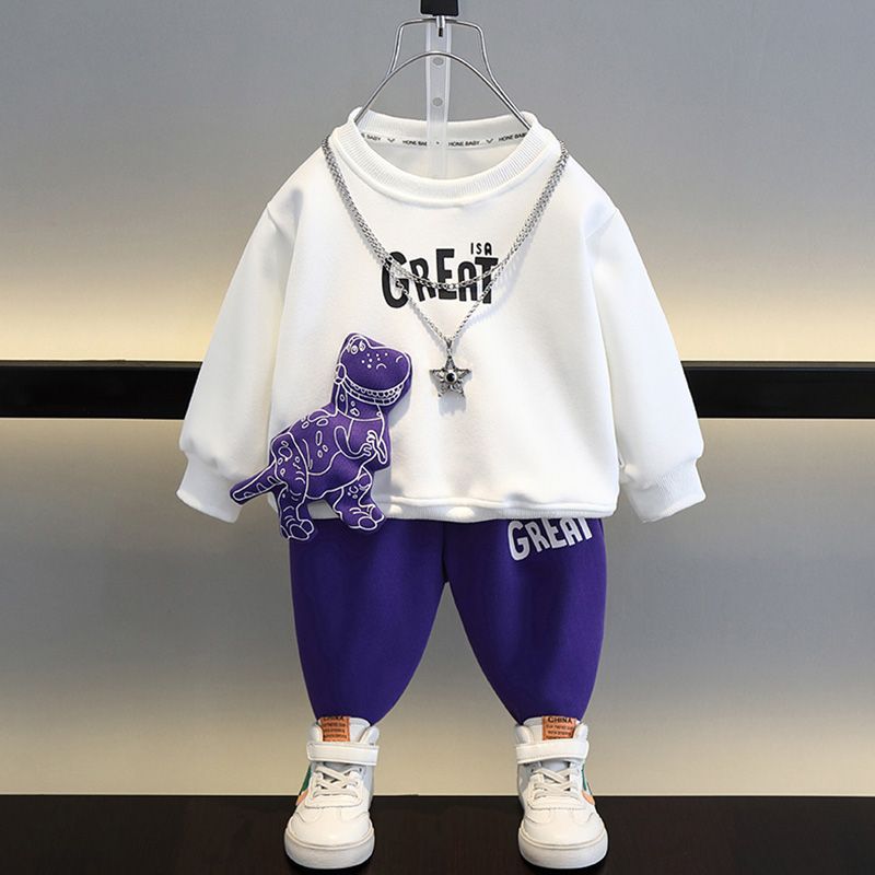 Boys Sweater Suit Clothes Fashionable Children Chinese Style